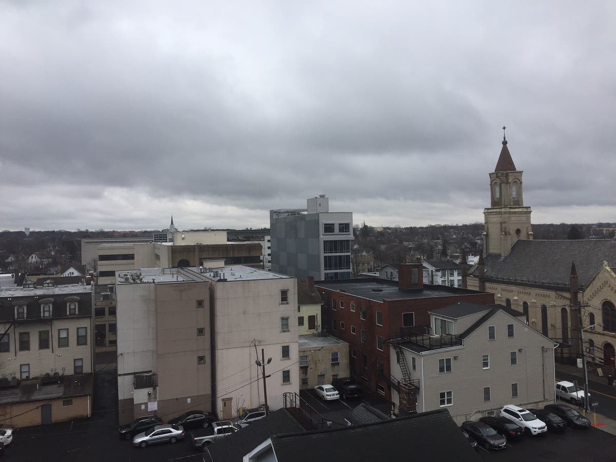 A view of the city of New Brunswick from one of its parking garages.
