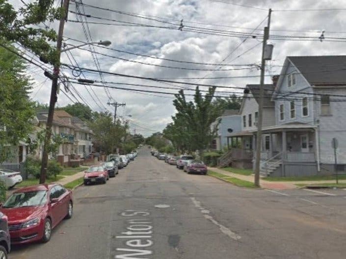 A view down Welton Street, where the man's body was found this past Friday, April 5.