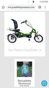 The bike Jacob won, the Van Raam EasyRider, Jr., designed for children with mobility issues.