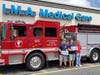 With the Little Silver fire department last year.