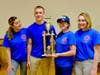 Left to right: Julia Mendez, Ian Phillips, Grace Hynes and Carriele Parks, all local Keansburg teens and EMT volunteers.