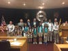 The Secaucus Girl Scouts with the mayor and town council last week.