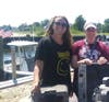 NY/NJ Baykeeper restoration team member Amanda Boddy and Restoration Director Meredith Comi on Tuesday.