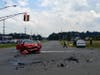 The July 17 fatal accident scene on Rt. 130 at Distribution Way.