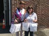 Anna Maria Lento of IMA drops off back-to-school supplies to Port Monmouth Elementary principal Maureen McCormack when IMA did the drive last August.