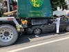 A photo from the July 19 crash where a Trenton man drove under a cement mixer on Rt. 1. The man was an unlicensed driver, police say.
