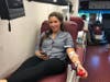 IMA Nurse Practitioner Jaimee Mulholland donating blood in September 2018.