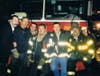 Some of the men of Engine Co. 201 in Sunset Park: McKay is third from left. John A. Schardt, directly to his right, died after he ran into burning Tower 2.