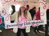 One of the Studio 455 stylists, Victoria LoPresti, who walks every year in honor of her mother, Doreen LoPresti, who tragically succumbed to breast cancer in 2013. Her daughter has not stopped trying to find a cure.