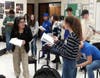 Students at Holmdel High rehearse.