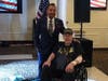 Home Away From Home owner Carmine Visone and Richard Wallace, a 95-year-old World War II veteran.