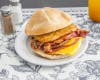 Come for specialty breakfast items like “The Watering Hole," an egg sandwich with pork roll, bacon and sausage. 