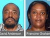 Suspects David Anderson and Francine Graham, both shot dead on Dec. 10.