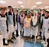 Student volunteers from South Brunswick High School Muslim Student Association.