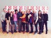 From left to right, the cast of "Midwives:" Michael Cullen; Armand Schultz; Grace Experience; Monique Robinson; John Bolger; Ellen McLaughlin; author Chris Bohjalian; director David Saint; Ryan George; Molly Carden and Lee Sellars.