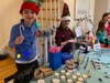 The kids show their wares.