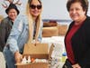 Perth Amboy residents prepare boxes to send to Puerto Rico this week.