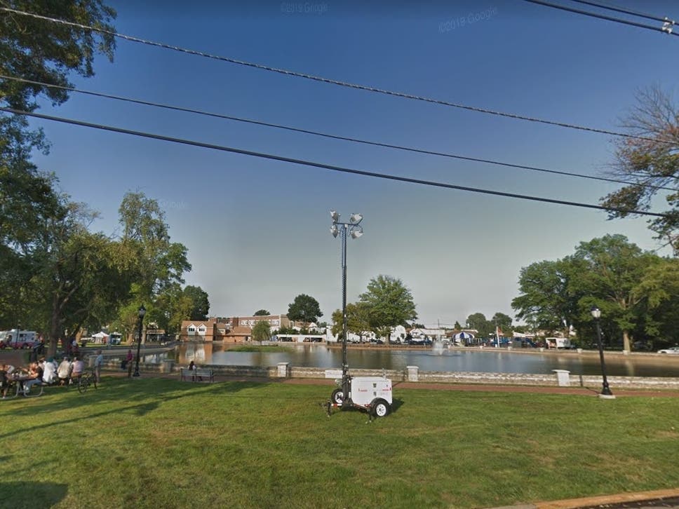 Carteret Pond in warmer months. A local teen lost his life there Wednesday night.