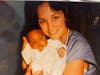 Caldwell's mother had saved this 1986 photo of nurse McGowan holding her son on his discharge day. McGowan was 28 at the time. "My mom always said, 'That lady was such a great nurse. She helped take care of you,'" he recalled.