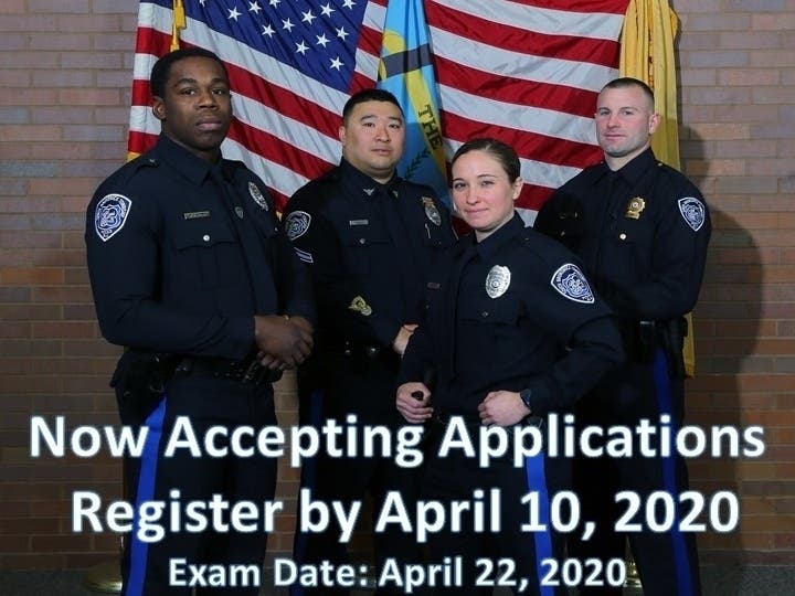 The deadline to apply is April 10, with the police exam being given on April 22 at South Brunswick High School.