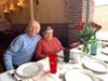 Don and Audrey Ostler at their free lunch this week at Flame 800 Italian restaurant on Rt. 34.