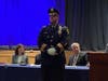 Chief Dennis Miller prepares to take the oath of office Tuesday night at the Secaucus High School PAC.