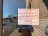 A sign up at Great Wok in Plaza Center.