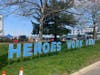 A sign that has been up for the past few weeks outside the Secaucus hospital.
