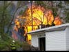 The barn is located on Ridge Road and several surrounding homes on Hillside Avenue and Mary Street were evacuated.