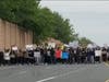 Protesters on Rt. 522 Tuesday.