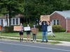 A photo from the May 31 protest march in Metuchen.