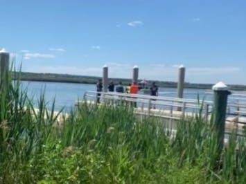 A witness took this video of the fire boats returning to Laurel Hill Sunday: