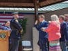 Officer Thomas Hering Jr. is sworn in July 2 in the ceremony in Buchmuller.