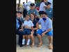The boy, his parents and the Secaucus police officers who saved him.