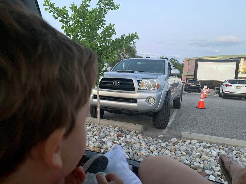 A drive-in movie shown in Secaucus, NJ earlier this summer.