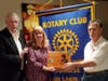 From left: John Cosgrove, former mayor of Fair Lawn, Marianne Pettineo, President of the Rotary Club of Fair Lawn Sunrise and Forrest Elliott.