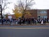 Sunday's protest outside the Middletown BOE headquarters.