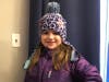 Olivia Heid, 8, in this photo taken Thursday morning, before they went to sled at Beacon Hill Country Club.