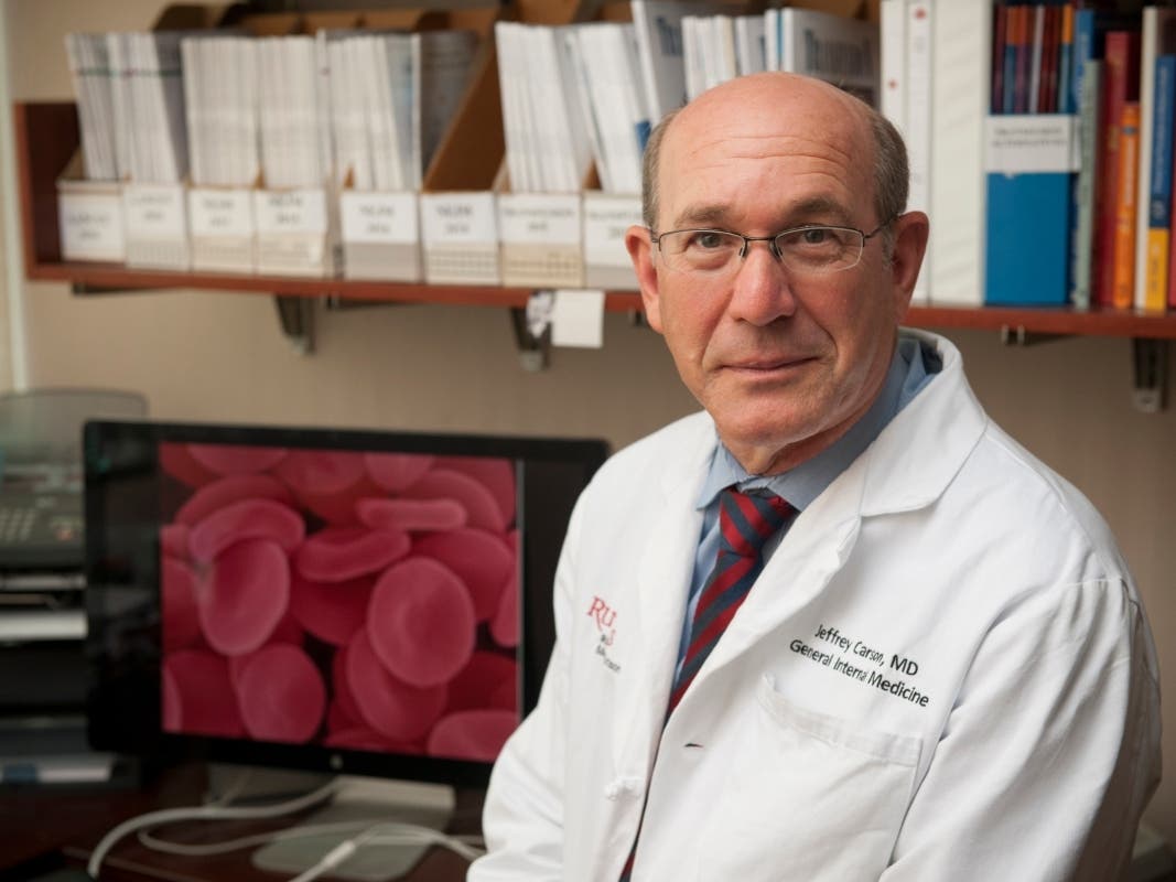 Dr. Jeffrey Carson, a Rutgers provost and distinguished professor of medicine at Rutgers Robert Wood Johnson Medical School, is leading the trial.
