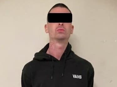 Logan Matthew Kelly​ in this mugshot shared by Mexican law enforcement.