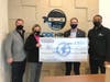 Deputy Mayor Rick Hibell, Committeewoman Pat Snell, Mayor Tony Perry and Stadi Sinclair, owner of Code Ninjas in Middletown.