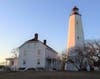 The historic lighthouse at Sandy Hook.