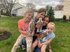 Photo taken last year, while Major Zilinski was deployed: Quinn, Ellie, Brie and Piper Zilinski, of Middletown, NJ.