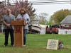 Photos from Thursday's ceremony outside the high school.
