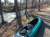 Getting ready to kayak down the Rahway River this past March.