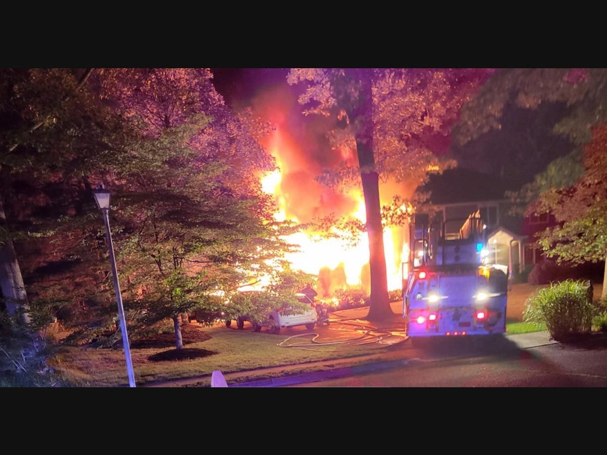There were two fires in Middletown this weekend: A photo from the scene at 2:38 a.m. Sunday, when a fire broke out in a private home on Radcliffe Drive in Lincroft.