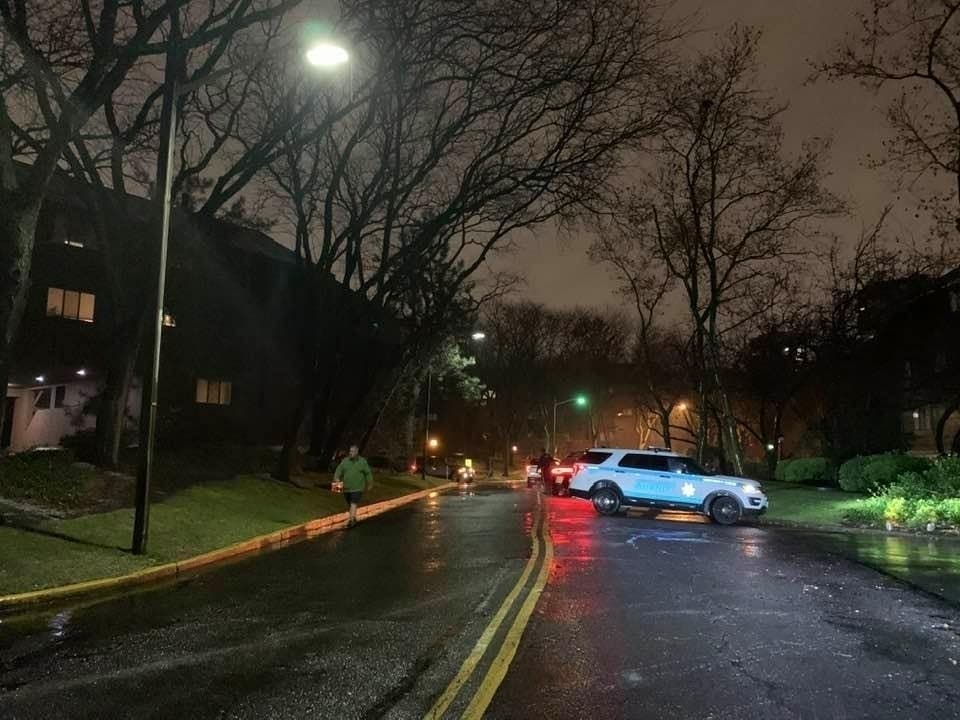 A photo from the scene in the Harmon Cove townhouses on the night of Dec. 1, 2019.