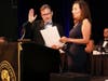 Middlesex County Prosecutor Yolanda Ciccone administers the oath to Chief John Zebrowski, who will serve for a one-year term.