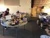 Volunteers with Middletown Helps Its Own sort through donations.