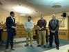 Mayor Tony Perry with North Middletown residents Arthur Kaylor, Justin Lombardi and Anthony Watterson.